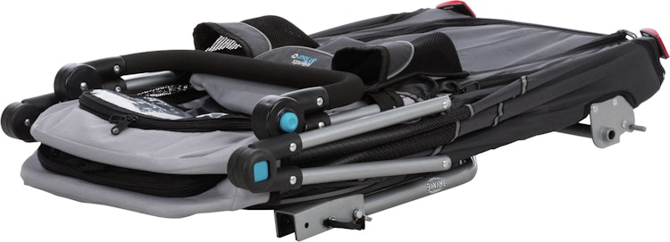 TRIXIE Fahrrad-Anhänger faltbar grau/schwarz