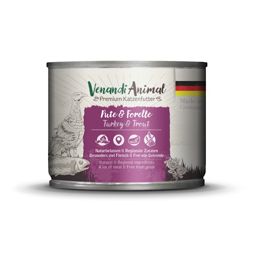 Venandi Animal 200 Gramm Katzennassfutter