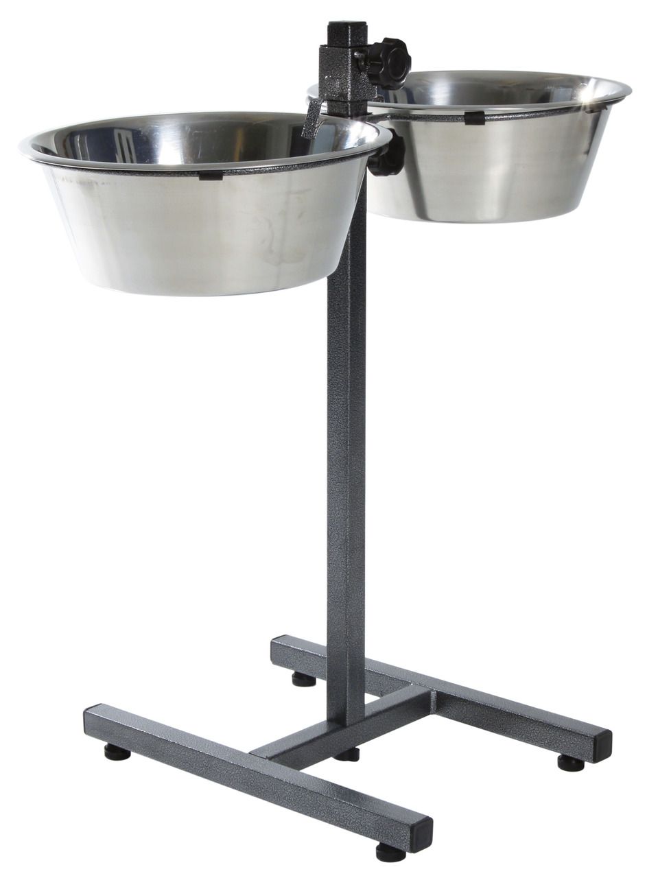 TRIXIE Hundebar mit 2 Edelstahlnäpfen 4,5l/Ø28cm