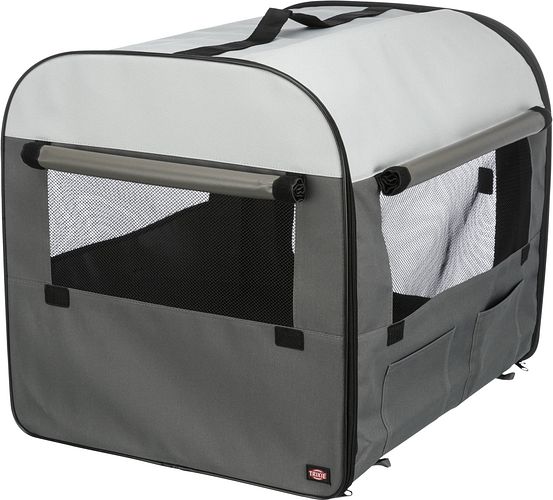 TRIXIE Hundebox Basic, dunkelgrau/hellgrau
