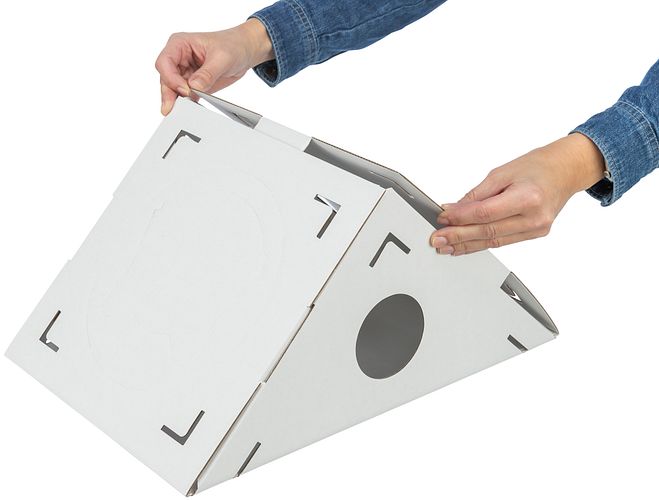 TRIXIE Katzenmöbel Finca Felice, Pappe, 125 × 62 × 62 cm, weiß