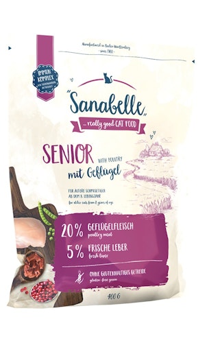 Sanabelle Senior mit Geflügel Katzentrockenfutter