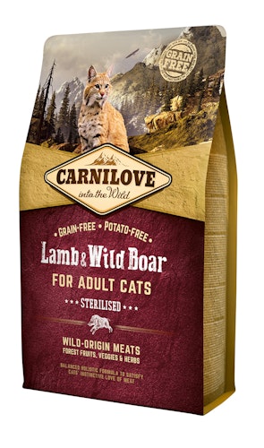 CARNILOVE Sterilised Lamb & Wild Boar Katzentrockenfutter