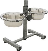 TRIXIE Hundebar, Edelstahl/Metall, 2 × 0,75 l/ø 17 cm