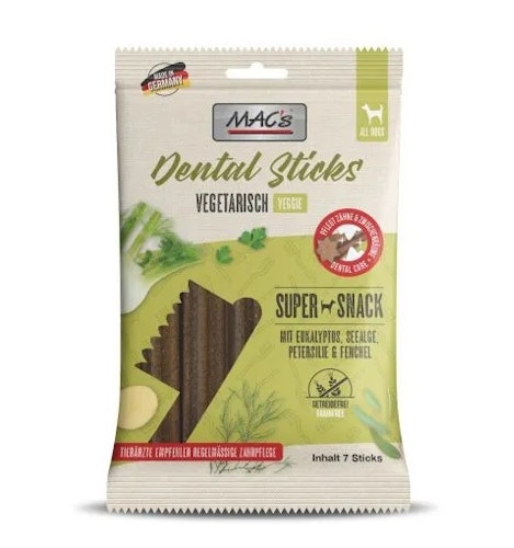 MAC's Dog Dental Sticks 20 x 180g Vegetarisch Hundesnack-Sparpaket