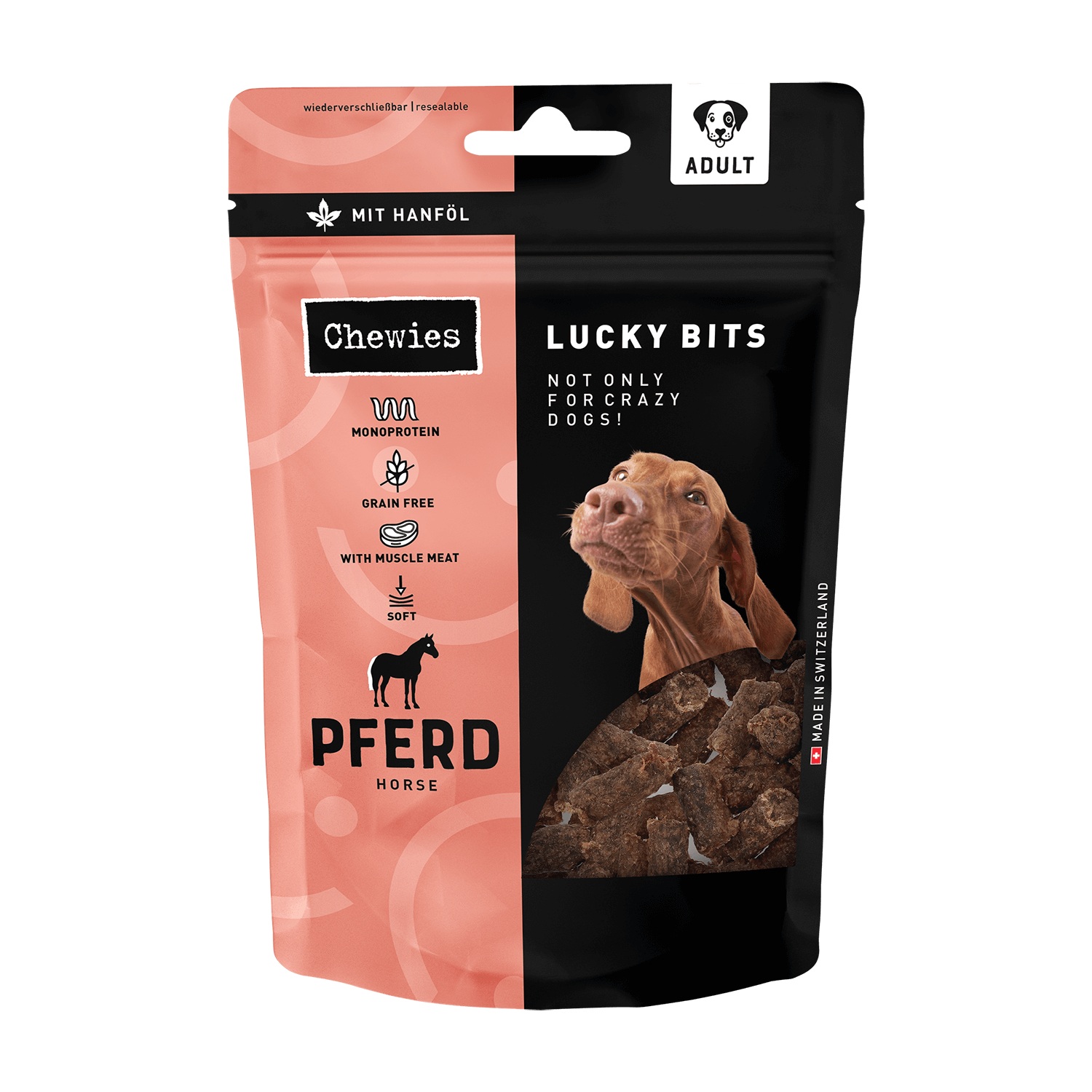 Chewies Lucky Bits 8 x 80g Pferd-Sparpaket