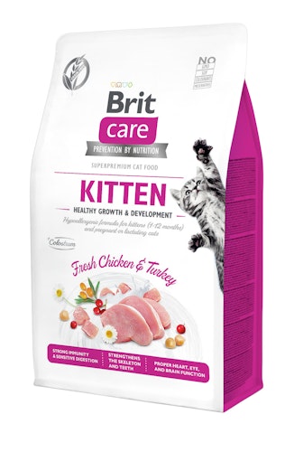 Brit Care Fresh Chicken&Turkey getreidefrei Kitten Katzentrockenfutter