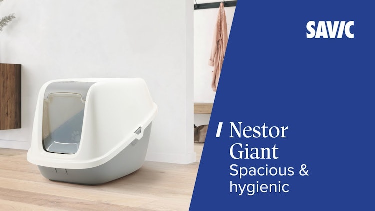 SAVIC Katzentoilette Nestor GIANT weiß/grau SAVIC Katzentoilette Nestor GIANT weiß/grau